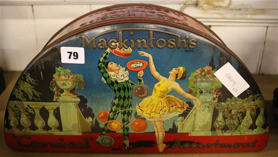 1920s carnival toffee tin